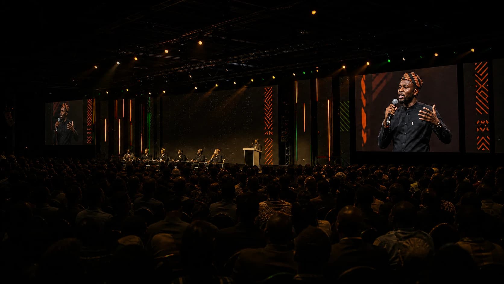 A packed African Web3 conference with speakers on the IBX stage